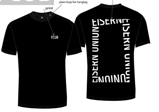 [UB012513] T-Shirt Eisern Union - schwarz
